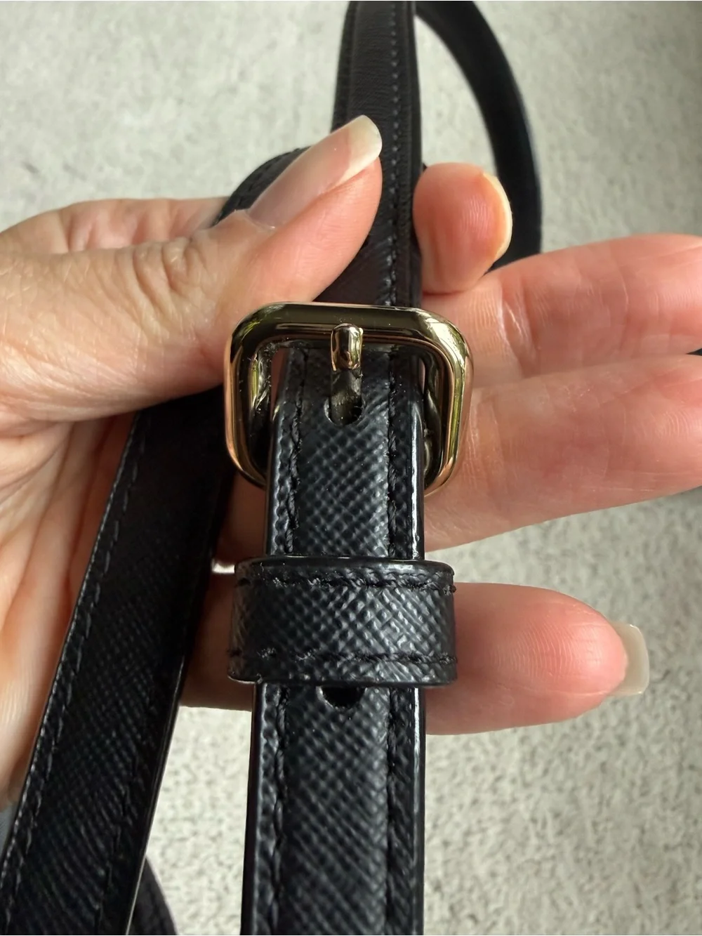 Kate Spade New York Black Quilted Nylon Crossbody Shoulder Bag Gold Tone